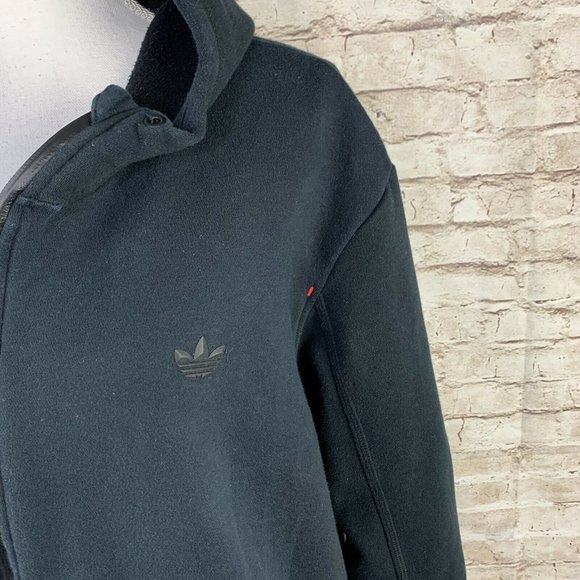 Adidas Original Hoodie Sweatshirt Sz XL Black Mens - Picture 3 of 7